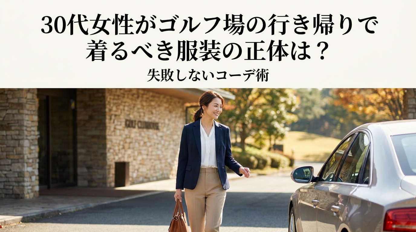 30代女性がゴルフ場の行き帰りで着るべき服装の正体は?失敗しないコーデ術